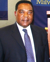 H.E. Ambassador Dr. Augustine P. Mahiga, the  Permanent Representative of the United Republic of Tanzania to the United Nations.