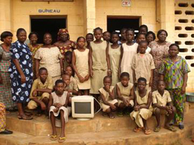 This primary school received their first computer for 2,300 children.