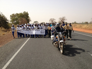 Throngs of Support for the African Book Walk