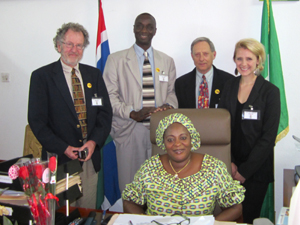 5. The BFA team also met with the Nigerian ambassador to the Gambia, , who later joined them for a leg of their journey.
