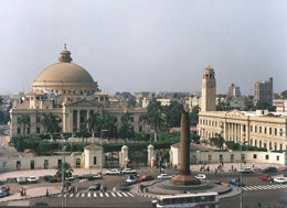 Cairo University recently received a 40-foot shipment of BFA books thanks to a grant from the OPEC Fund for International Development.